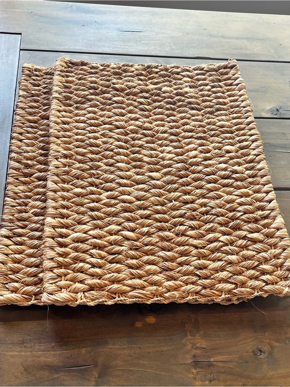 Pier 1 Woven Natural Seagrass Placemat - Set of 2 - NWOT Boho Coastal Farmhouse